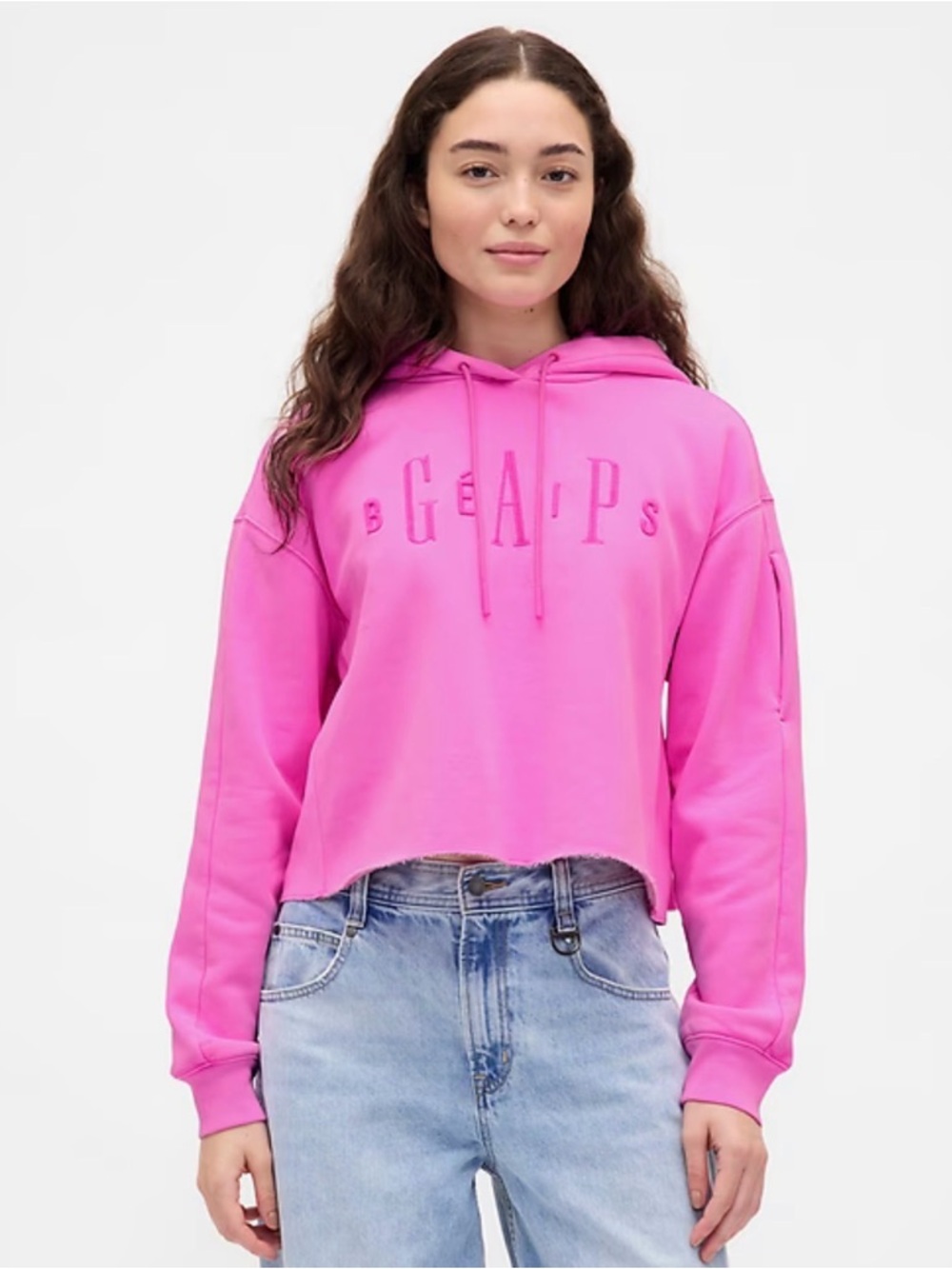 Gap × BÉIS Oversized Crop Hoodie NWT Size L
